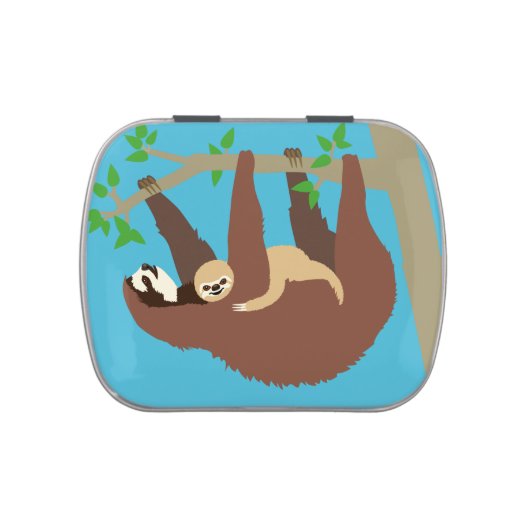Baby Sloth Jelly Belly Tin (Top)