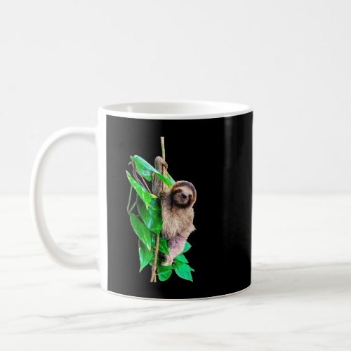 Baby sloth jungle rainforest Pura Vida Costa Rica Coffee Mug