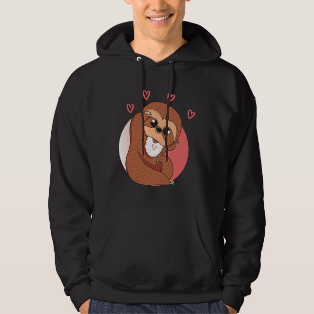 Baby Sloth Love Hoodie (Front)