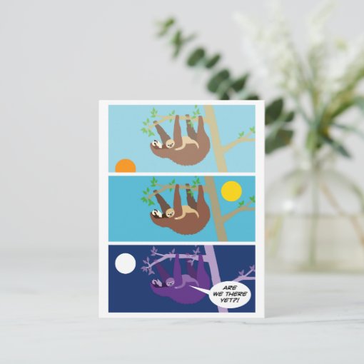 Baby Sloth Postcard | Zazzle