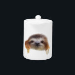 Baby Sloth Teapot<br><div class="desc">"Baby Sloth" an original digital painting by pawsforamoment.</div>