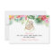 Baby Sloth Tropical Floral Baby Shower Thank You