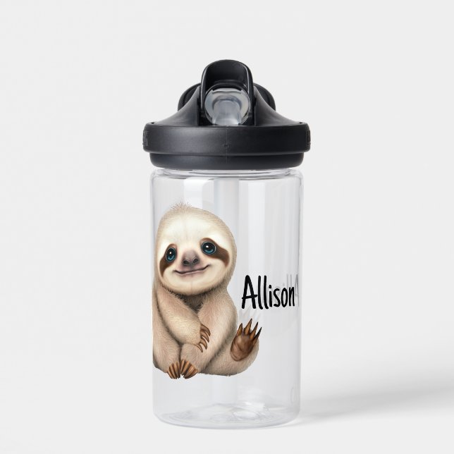 Baby Sloth  Water Bottle (Front)