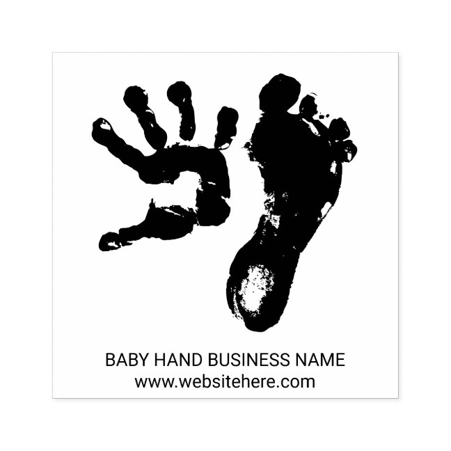 Baby Small Hand Foot Rubber Stamp