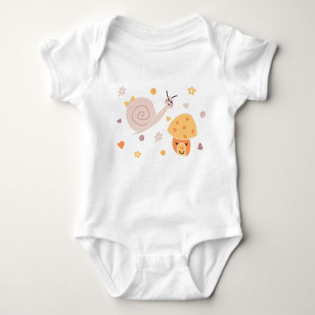 Baby snail bodysuit (Front)