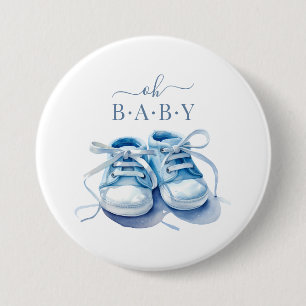 Baby Sneakers Baby Shower Minimalist Baby Boy Button