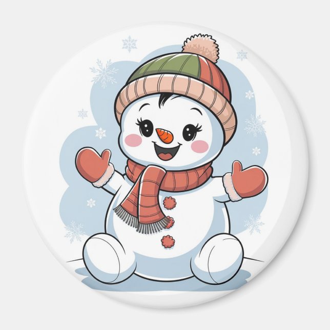 Baby Snowman Magnet (Front)