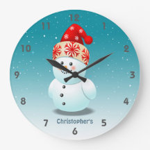 Baby Snowman With Christmas Hat