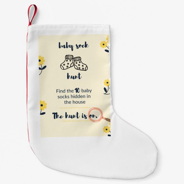Baby Sock Hunt Game Stocking (Front)