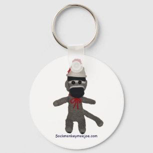Baby Sock Monkey Keychain