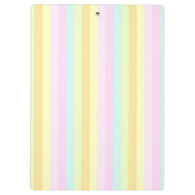 Baby Soft Pastels Clipboard (Back)