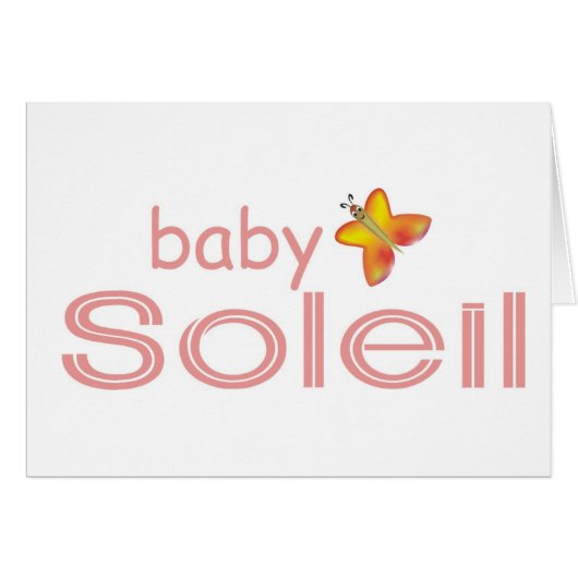 Baby Soleil Cards (Front Horizontal)