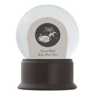 Baby Sonogram Pregnancy Announcement Christmas Snow Globe