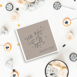 Baby Spell Halloween neutral Baby Shower Paper Napkins