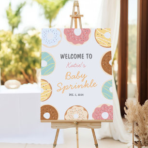 Baby Sprinke Donut Baby Shower Welcome Foam Board