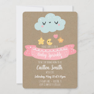 Baby Sprinkle Baby Shower Cloud Invitation