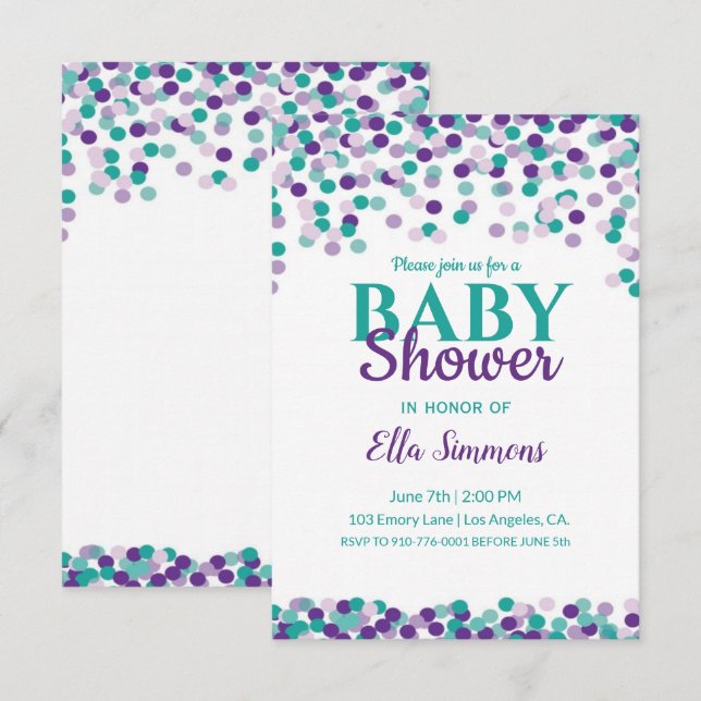 Baby Sprinkle | Baby Shower Invitation (Front/Back)