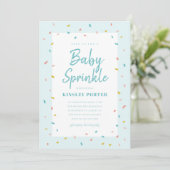 Baby Sprinkle Baby Shower Invitations (Standing Front)
