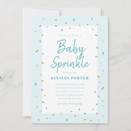 Baby Sprinkle Baby Shower Invitations