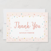 Baby Sprinkle baby shower thank you note (Front)