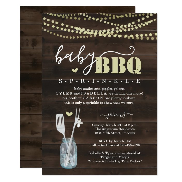 baby barbeque invitations