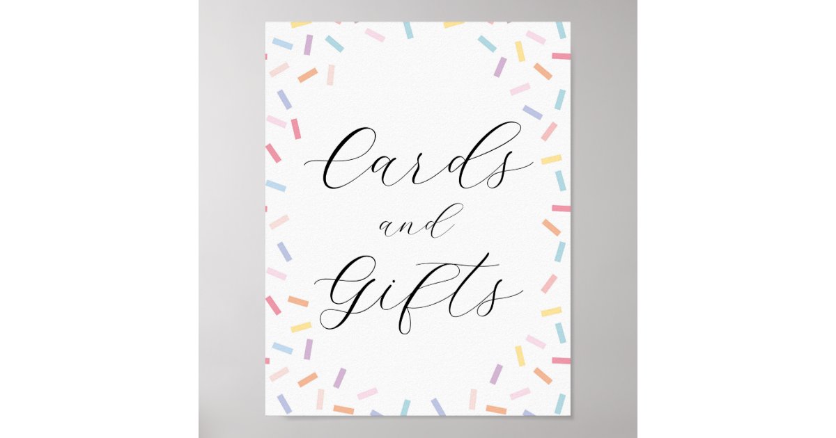 Baby Sprinkle Cards and Gifts Sign | Zazzle