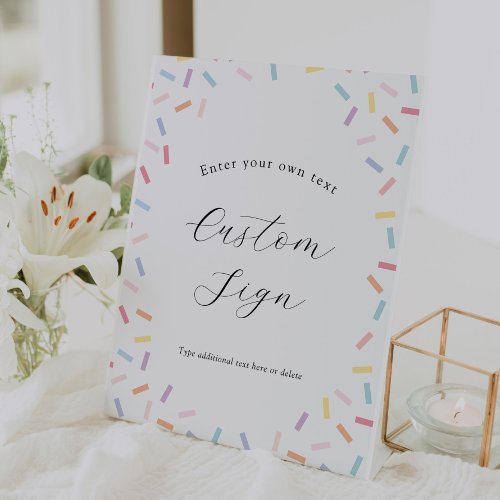 Baby Sprinkle Custom Text Sign