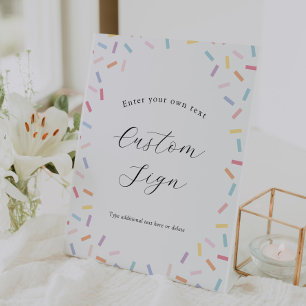 Baby Sprinkle Custom Text Sign
