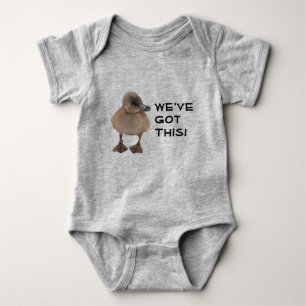 Baby Sprinkle Cute Gray Duckling Custom Bodysuit