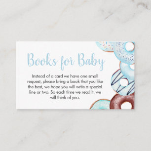Baby Sprinkle Donuts Baby Shower Books for Baby Enclosure Card