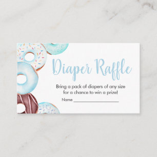 Baby Sprinkle Donuts Baby Shower Diaper Raffle Enclosure Card