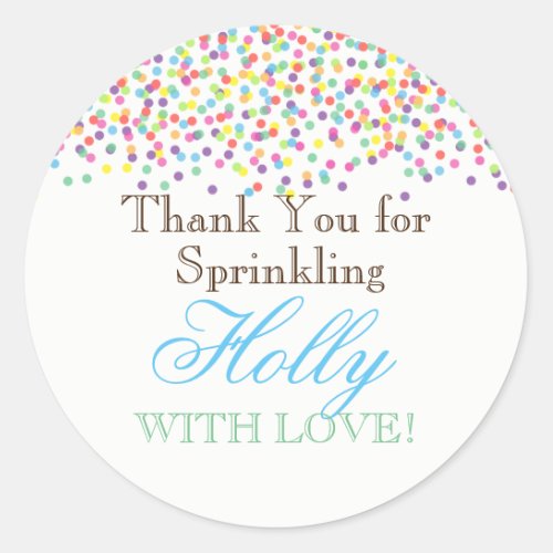 Baby Sprinkle Favor Stickers