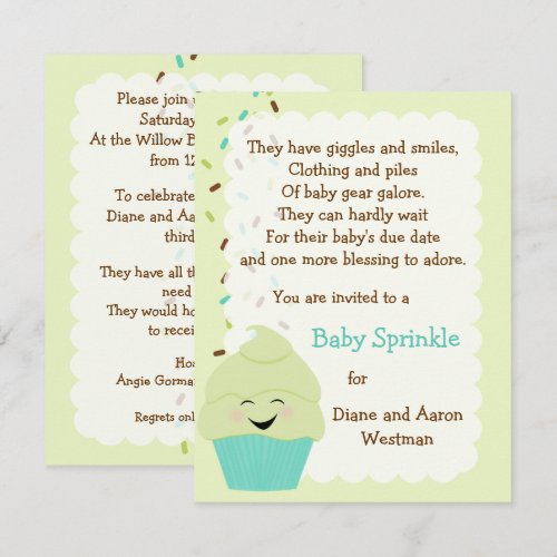 Baby Sprinkle Gender Neutral Invitation