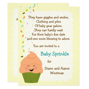 Cupcake Theme Baby Shower Invitations Zazzle Cupcake Theme Baby Shower Invitations