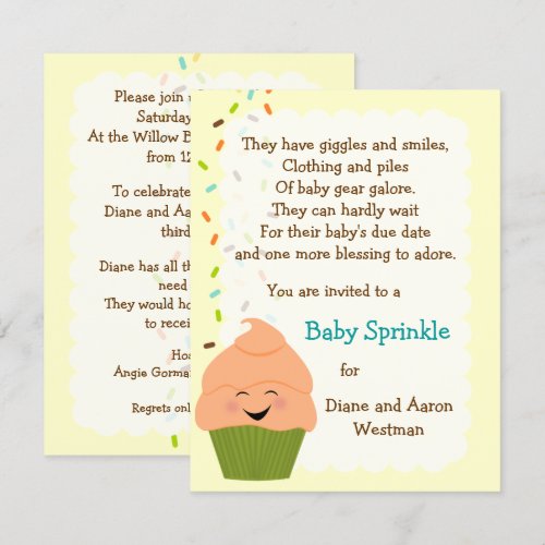 Baby Sprinkle Gender Neutral Invitation