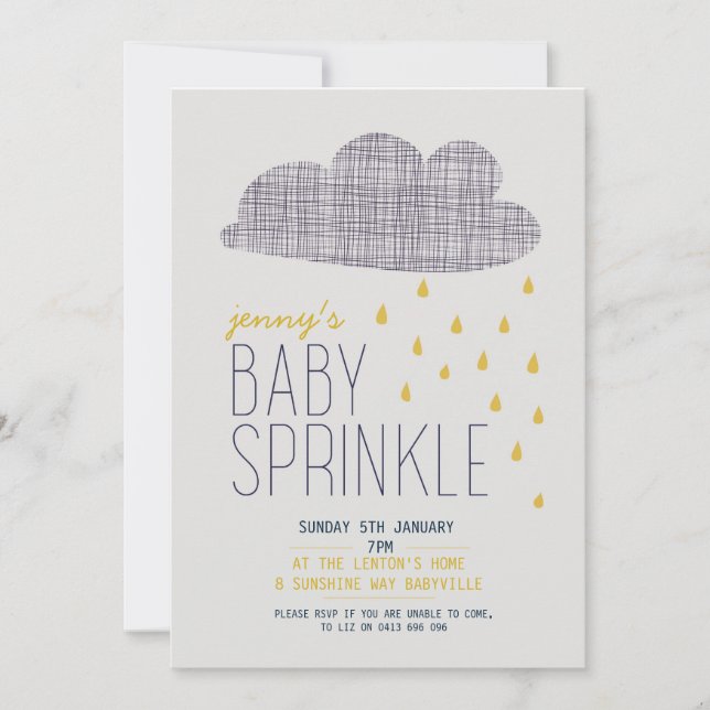 BABY SPRINKLE INVITATION (Front)