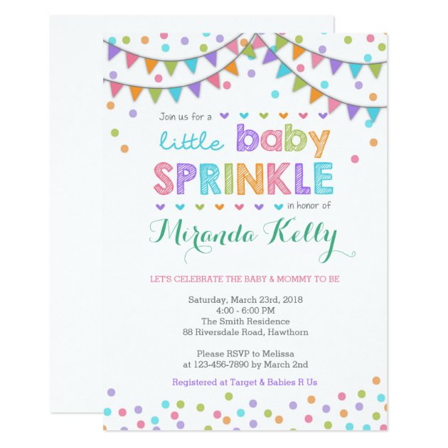 Baby Sprinkle Invitation / Baby Sprinkle Invite