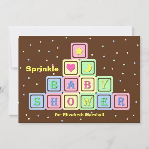 Baby Sprinkle Invitation -- Gender Neutral Shower