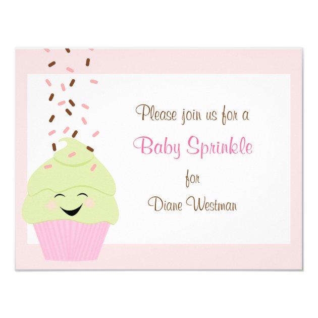 Baby Sprinkle Invitation In Pink