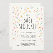 Baby Sprinkle invitation Sprinkles Confetti (Front/Back)