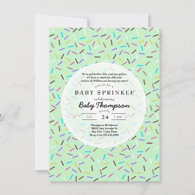 Baby Sprinkle Invitations (Front)
