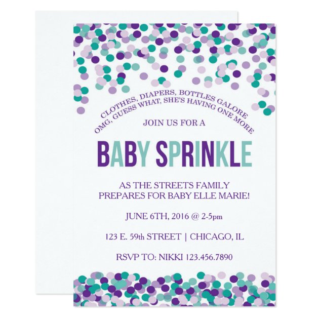 Baby Sprinkle Invite