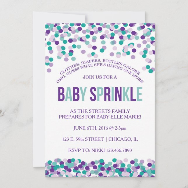 Baby Sprinkle Invite (Front)