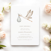 Baby sprinkle minimal watercolor baby shower