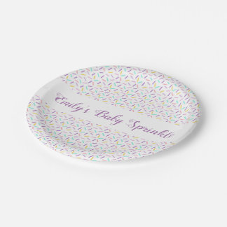 Baby Sprinkle Personalized Party Plates