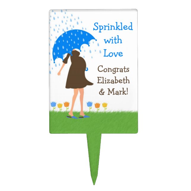 Baby Sprinkle Shower Cake Topper (Front)