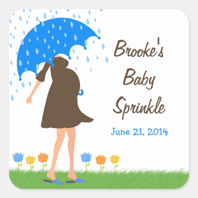 Baby Sprinkle Shower Favor Tag (Front)