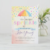 Baby Sprinkle Shower Invitation (Standing Front)