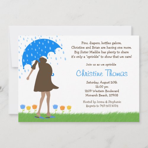 Baby Sprinkle Shower Invitation for Baby Boy
