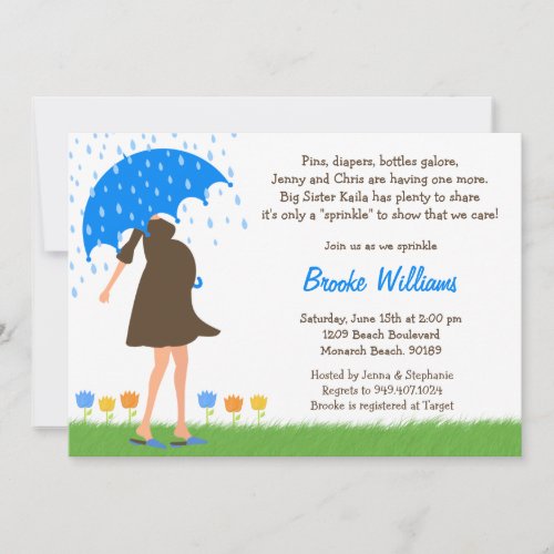 Baby Sprinkle Shower Invitation for Baby Boy